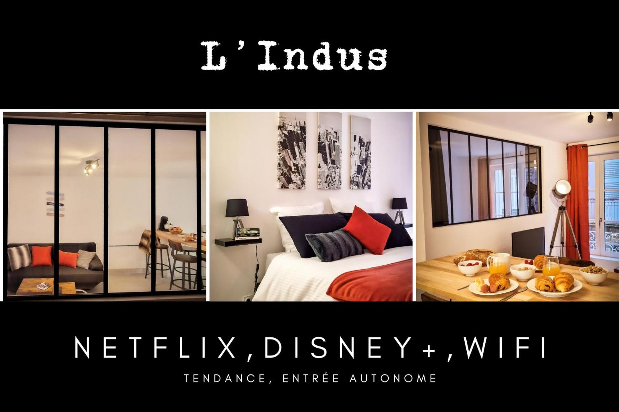 L'Indus 3 Etoiles Wifi, Netflix, Disney, Coeur De Bastide 빌프랑슈 뒤 루에르그 외부 사진